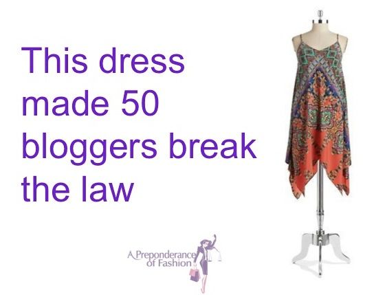 Dress that made 50 bloggers break the law