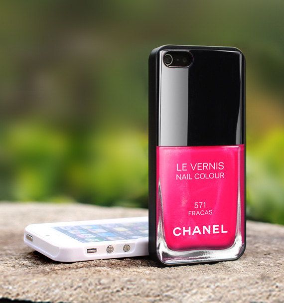 Chanel nail polish inspired/infringing cell phone case - Chanel phone case fashion law post