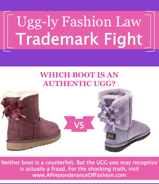 Fashion law Ugg trademark case