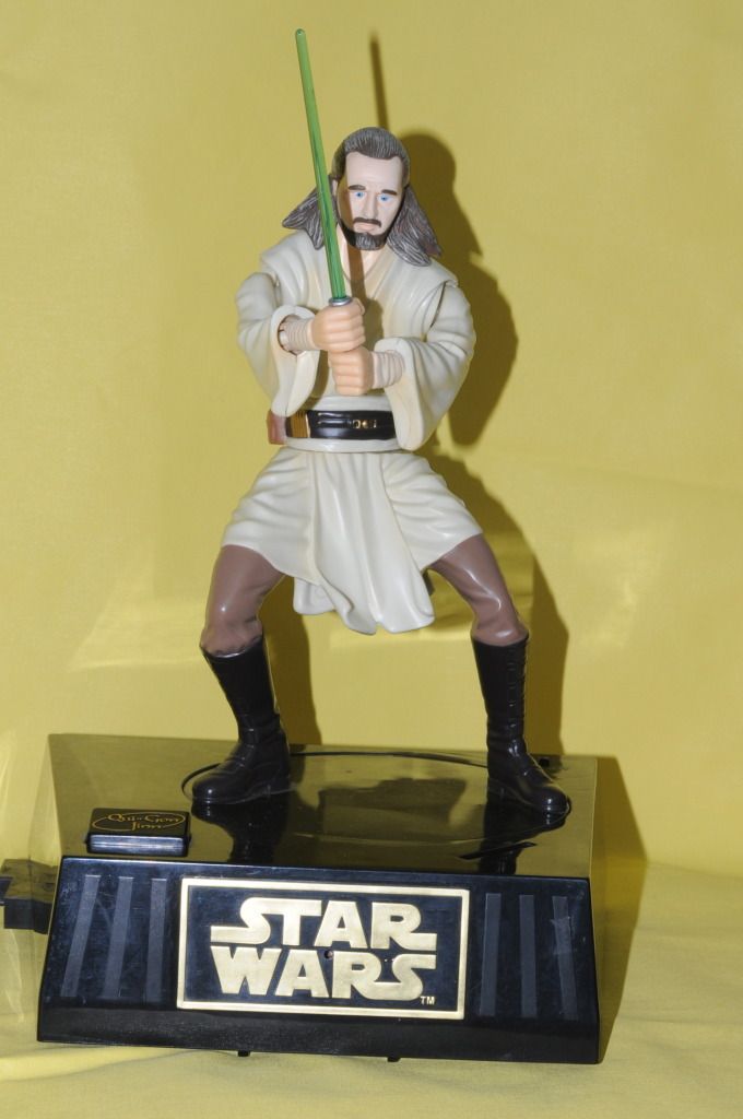 STAR WARS MONEY BOX BANK INTERACTIVE TOY QuiGon Jin eBay