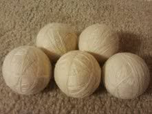100% wool dryer ball set (testers)