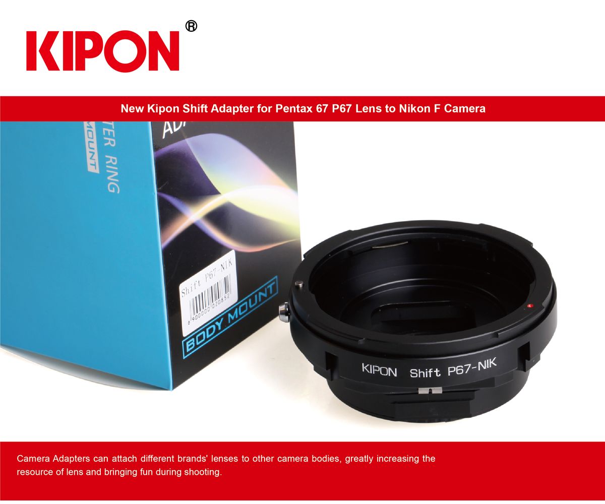 New Kipon Shift Adapter for Pentax 67 P67 Mount Lens to Nikon F Camera eBay
