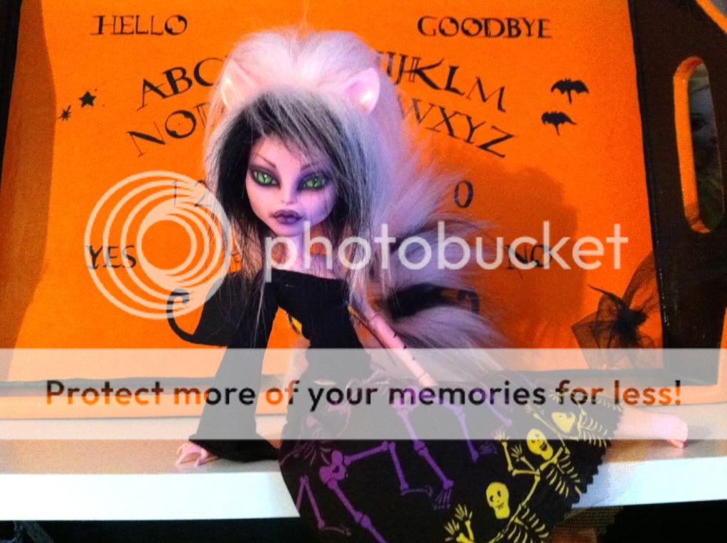Monster High Create Monster OOAK Repaint Cat Gothic Cheshire Barbie Artdecowitch
