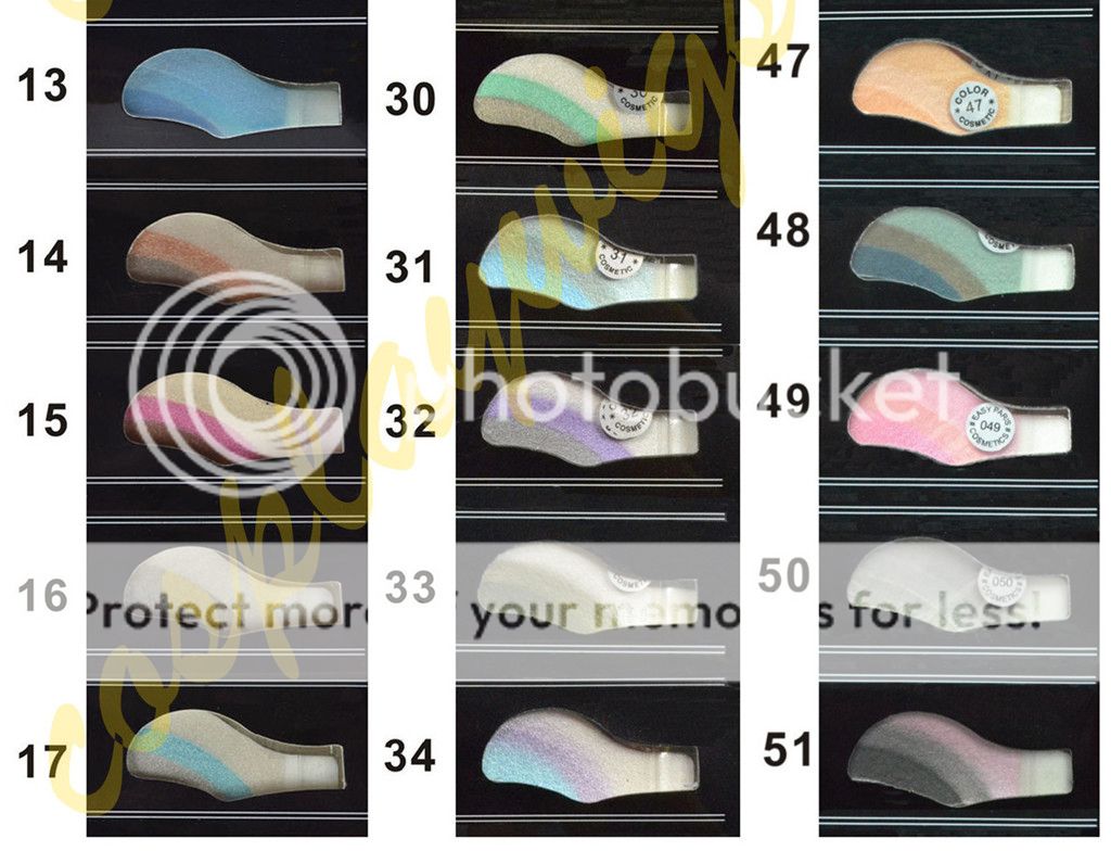 Instant Eyeshadow Temporary Makeup Eye Tattoo Stickers 51 Colors Available